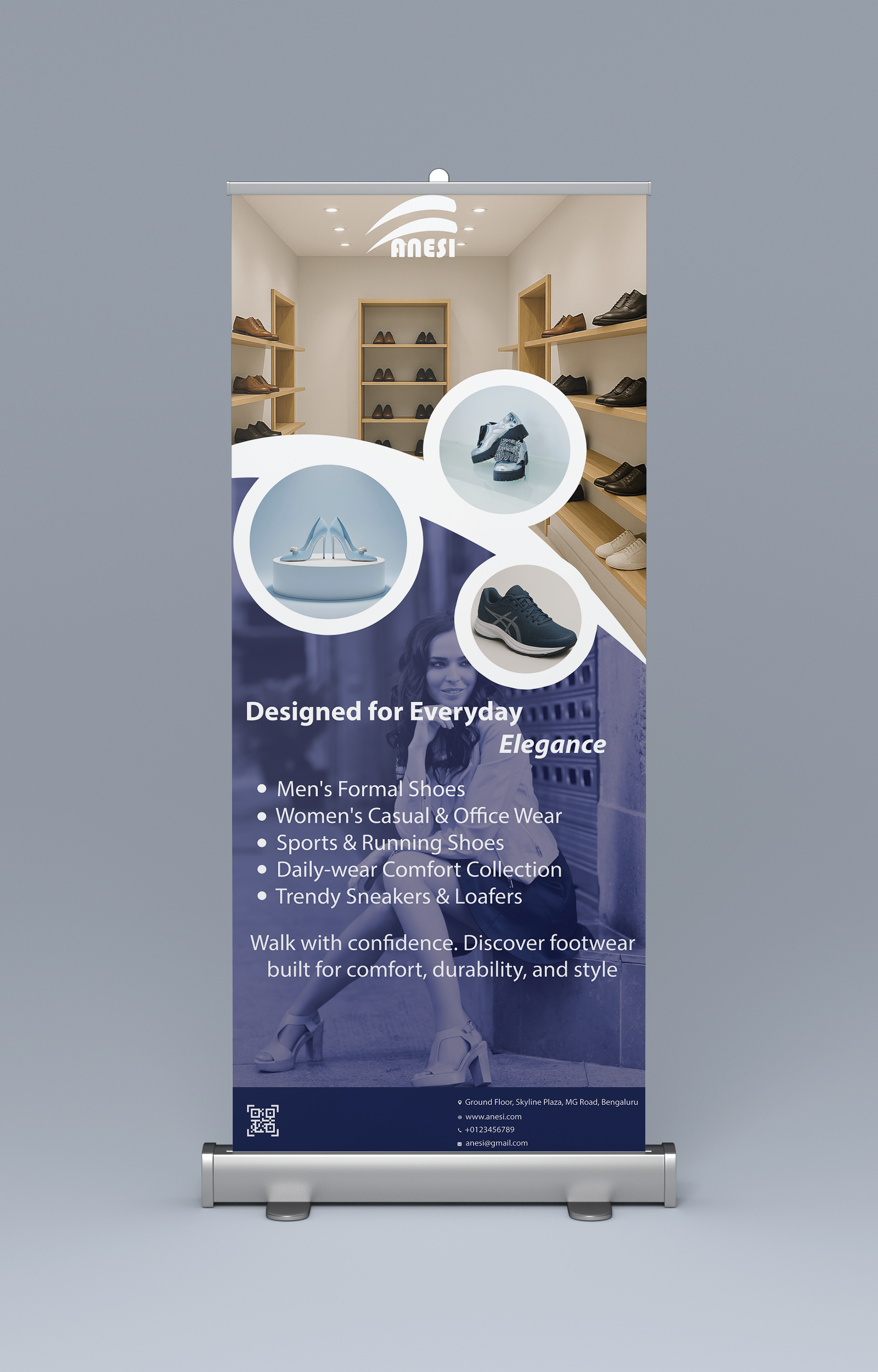 mockup rollup front 85x200